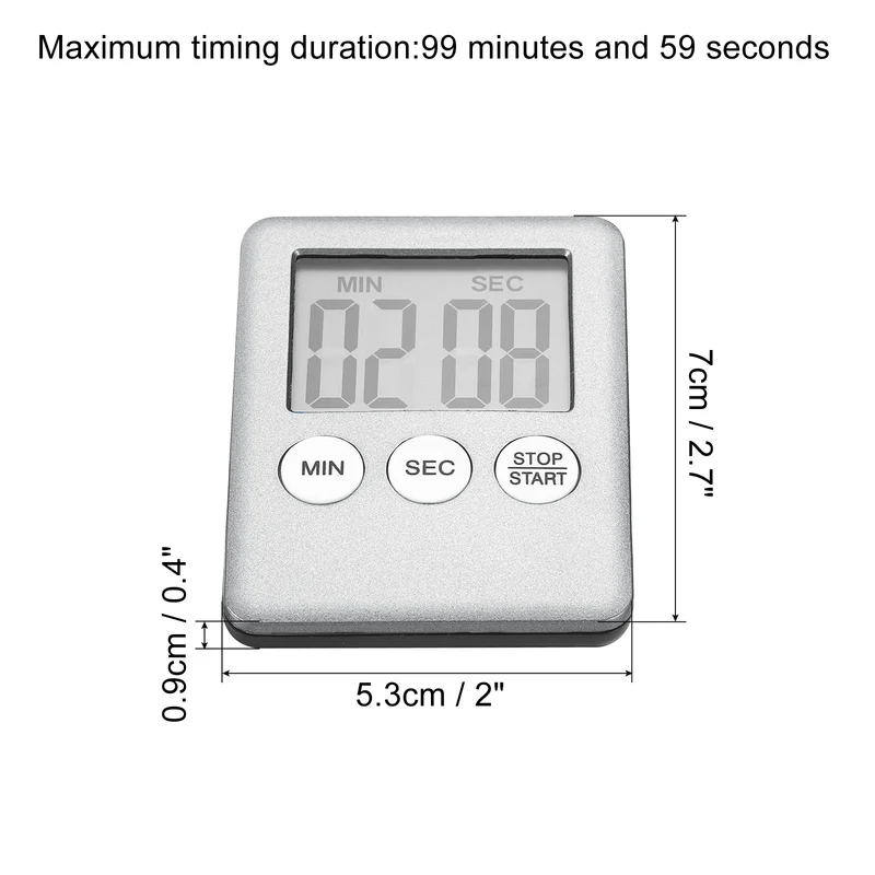 Digital Timer, Small Count Down/UP Clock with Magnetic,Kitchen Timer