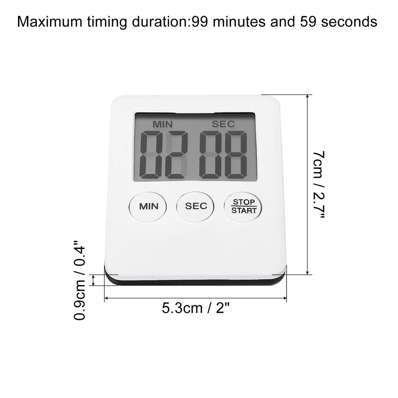 Digital Timer, Small Count Down/UP Clock with Magnetic,Kitchen Timer