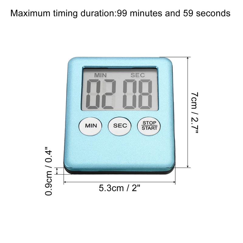 Digital Timer, Small Count Down/UP Clock with Magnetic,Kitchen Timer
