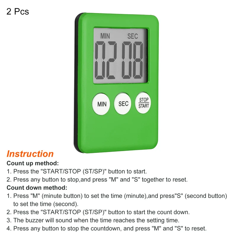 Digital Timer, Small Count Down/UP Clock with Magnetic,Kitchen Timer
