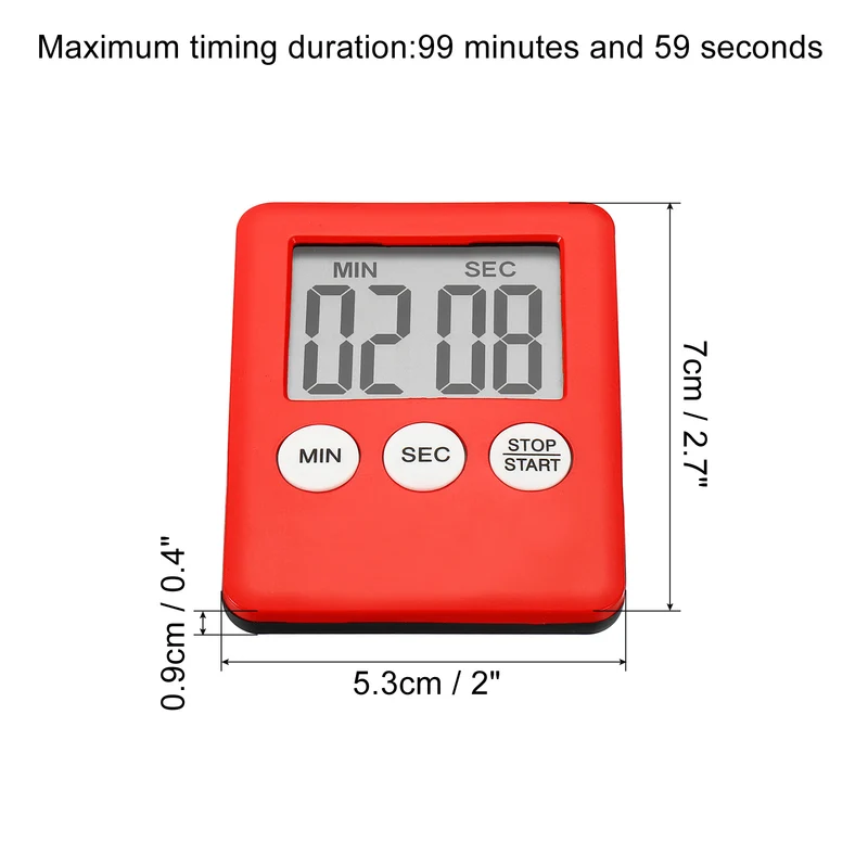 Digital Timer, Small Count Down/UP Clock with Magnetic,Kitchen Timer