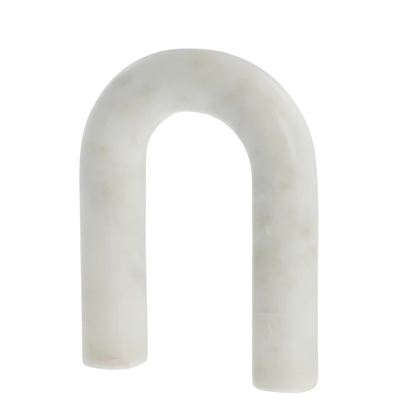 Ellia Dekoration 2 Stk. 25,5 cm. weiss Marmor