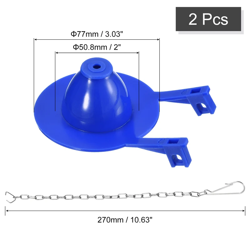 Uxcell Toilet Flapper Replacement Universal Toilet Flapper Stopper with Chain,