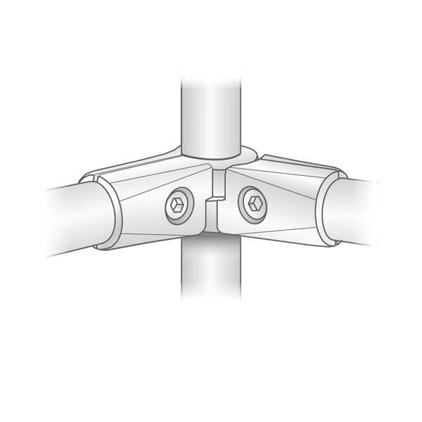 25mm Halber S-Typ Rohrverbinder, Chrom