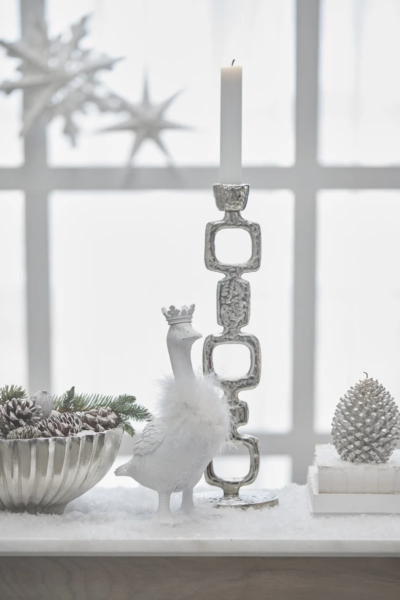 Segilla Weihnachtsgans H26,5 cm. weiss
