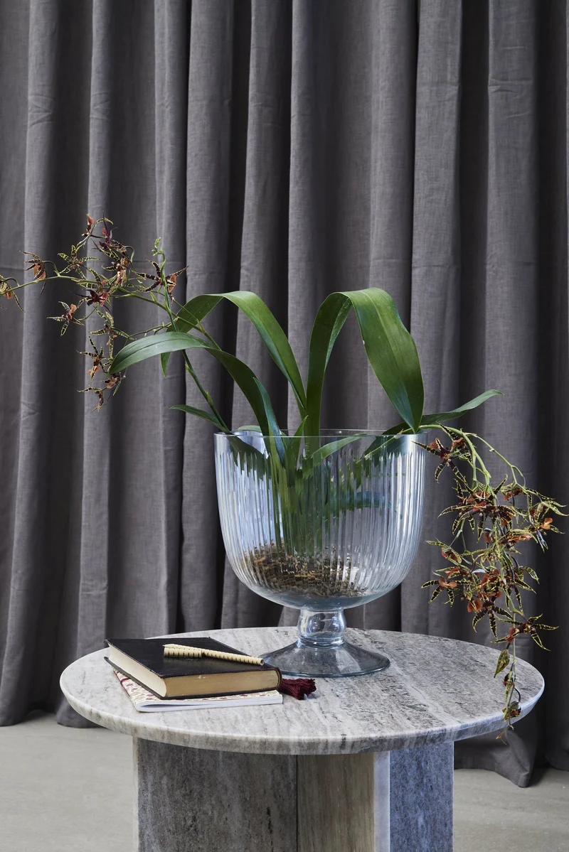 Carla Vase H27,5 cm. transparent