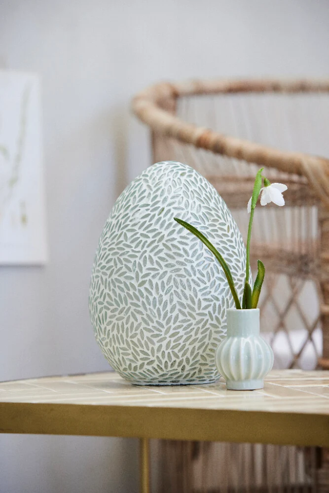 Dehmira Mini Vase Keramik puddergrün