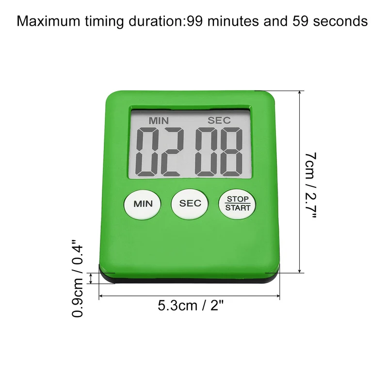 Digital Timer, Small Count Down/UP Clock with Magnetic, Kitchen Timer