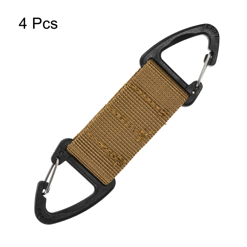 Belt Keeper Key Clip, Hanging Buckle Keychain with Double Side Triangle Clip for Outdoor