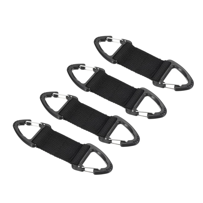 Belt Keeper Key Clip, Hanging Buckle Keychain with Double Side Triangle Clip for Outdoor