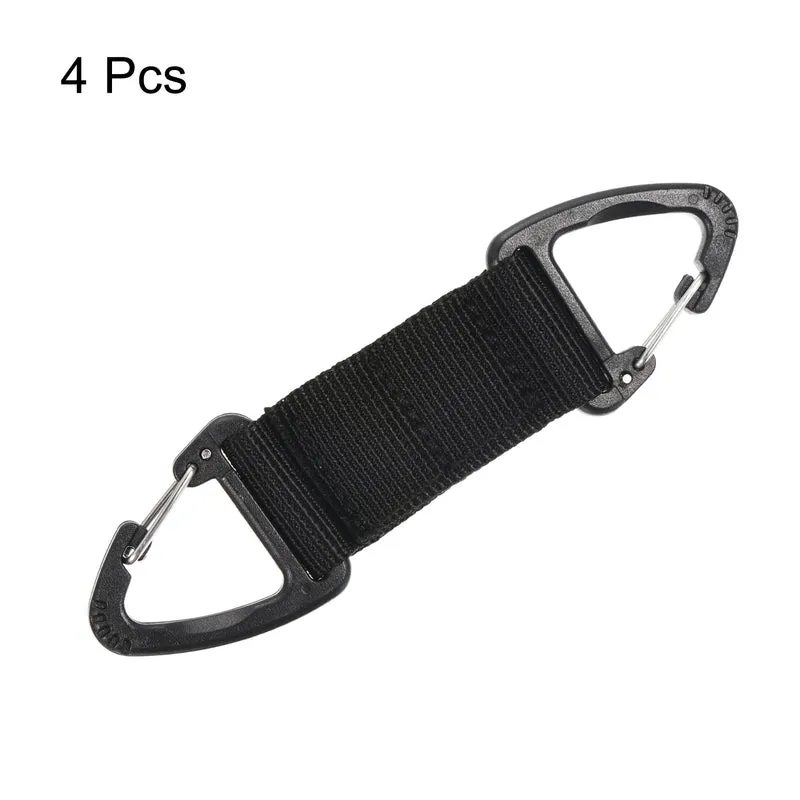 Belt Keeper Key Clip, Hanging Buckle Keychain with Double Side Triangle Clip for Outdoor
