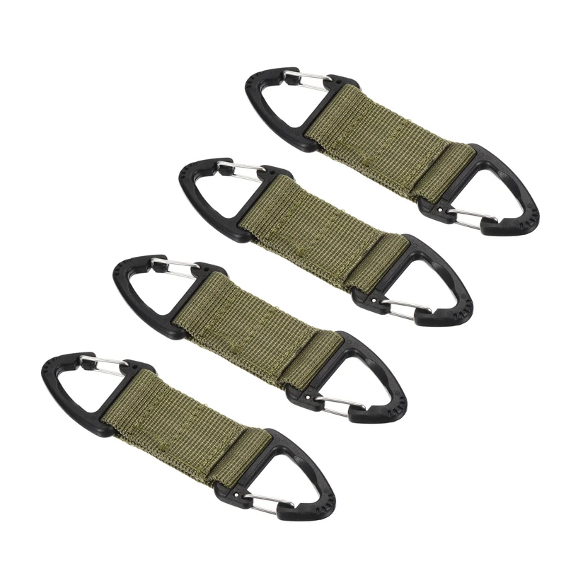 Belt Keeper Key Clip, Hanging Buckle Keychain with Double Side Triangle Clip for Outdoor