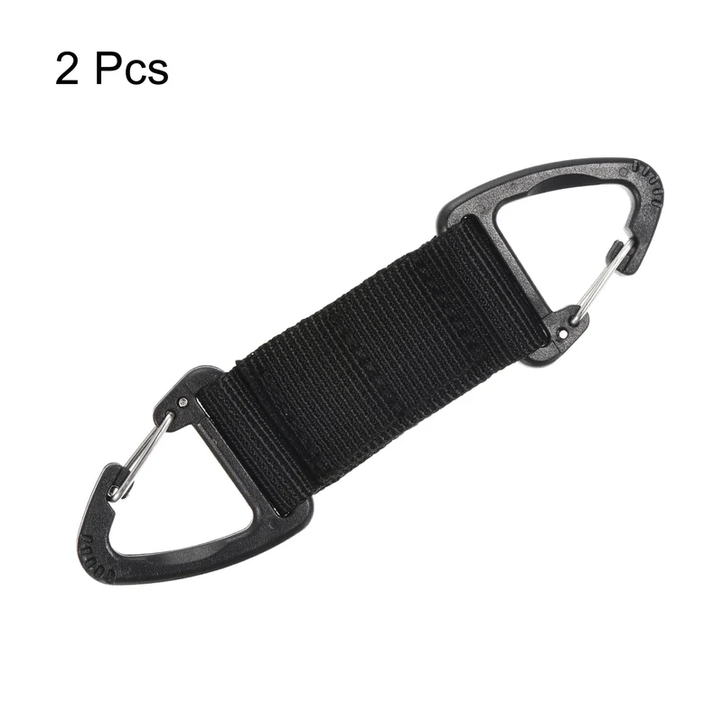 Belt Keeper Key Clip, Hanging Buckle Keychain with Double Side Triangle Clip for Outdoor Camping Hiking