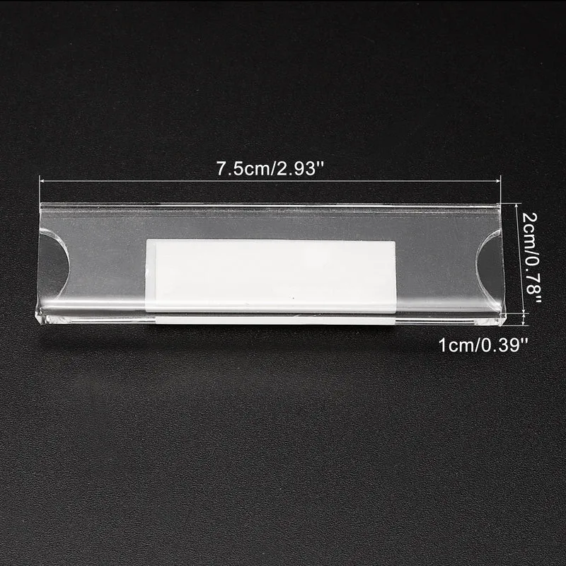 Name Tags Kit Acrylic Name Badge Holders, Clear Label Holders