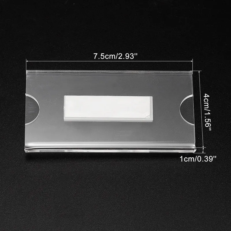 Name Tags Kit Acrylic Name Badge Holders, Clear Label Holders