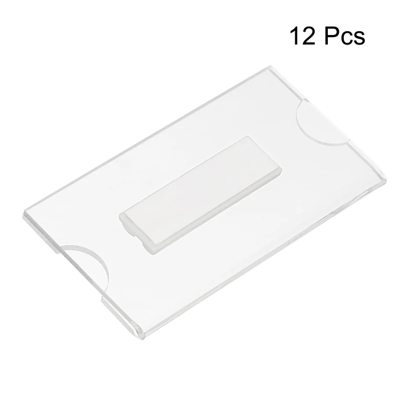 Name Tags Kit Acrylic Name Badge Holders, Clear Label Holders