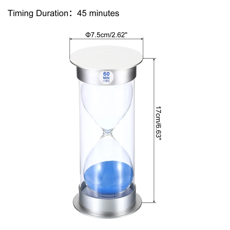 Sand Timer, Sandy Clock Plastic Cover Count Down Sand Glass for Kitchen, Party