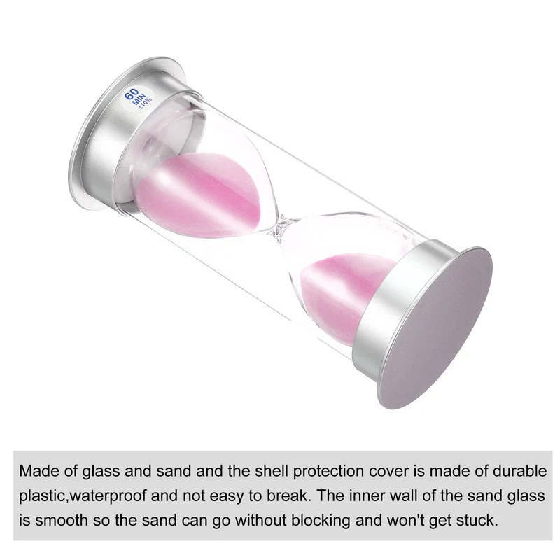 Sand Timer, Sandy Clock Plastic Cover Count Down Sand Glass for Kitchen, Party
