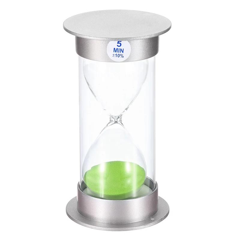 Sand Timer, Sandy Clock Plastic Cover Count Down Sand Glass for Game