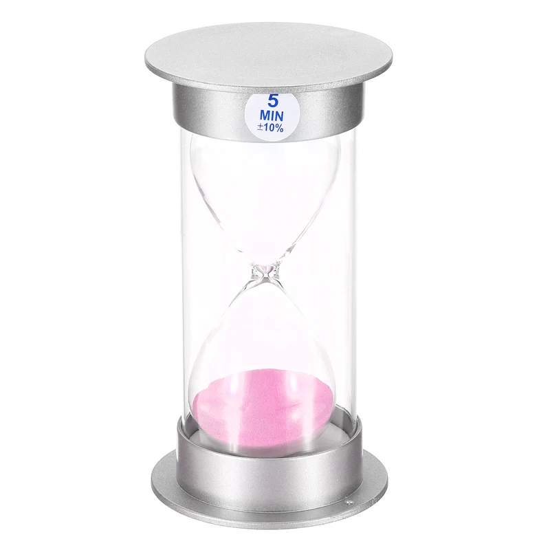 Sand Timer, Sandy Clock Plastic Cover Count Down Sand Glass for Game