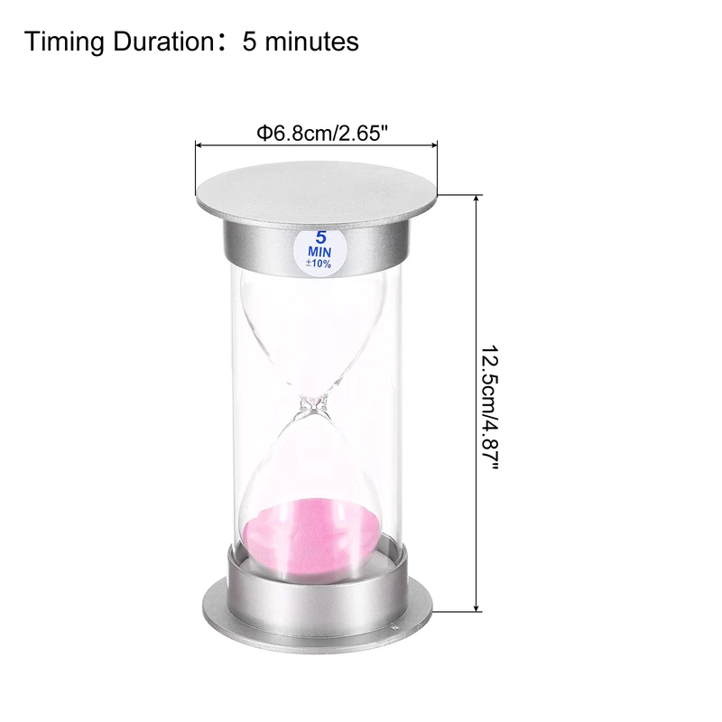 Sand Timer, Sandy Clock Plastic Cover Count Down Sand Glass for Game