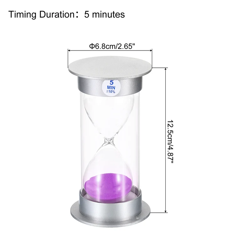 Sand Timer, Sandy Clock Plastic Cover Count Down Sand Glass for Game