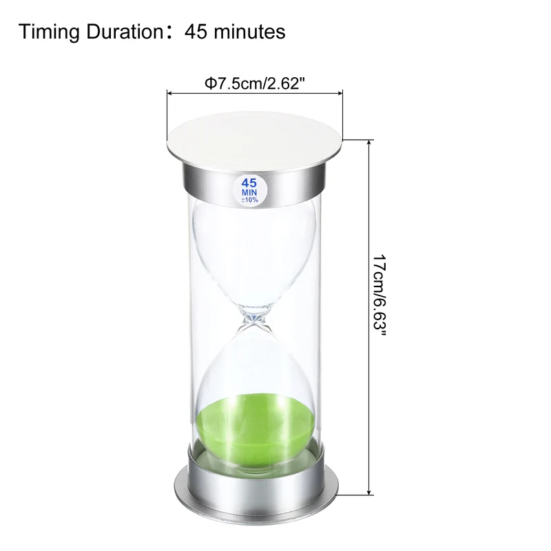 Sand Timer, Sandy Clock Plastic Cover Count Down Sand Glass for Games, Kitchen, Party