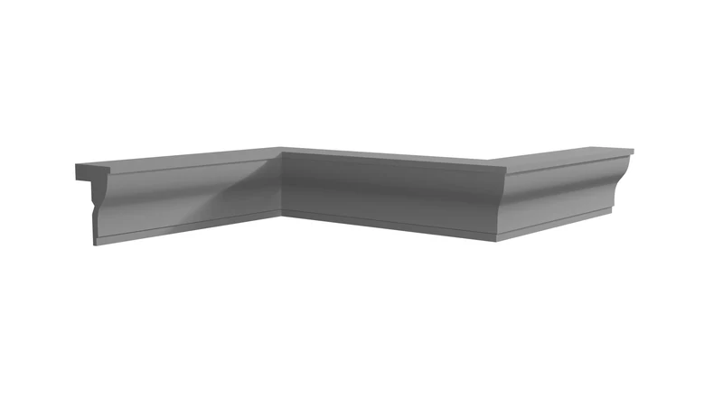 Gardinenschiene mit Blende 04