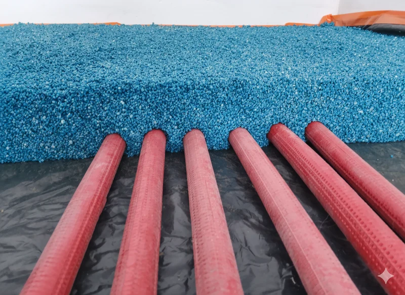Styroporbeton (EPS-Leichtbeton) gebrauchsfertige Mischung 60 l blau – verstärkt