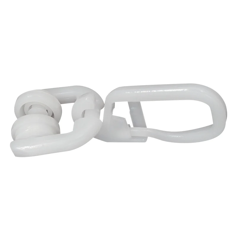 DELFRA 50 T-Rollen mit Faltenhaken weiss - Gardinenrolle T-Schiene