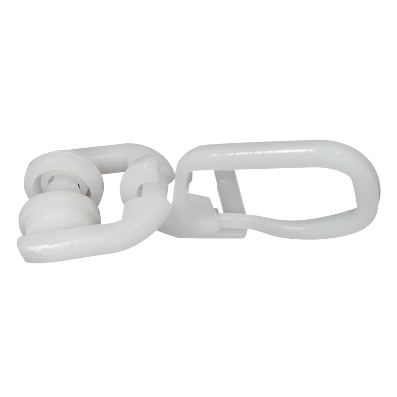 DELFRA 100 T-Rollen mit Faltenhaken weiss - Gardinenrolle T-Schiene