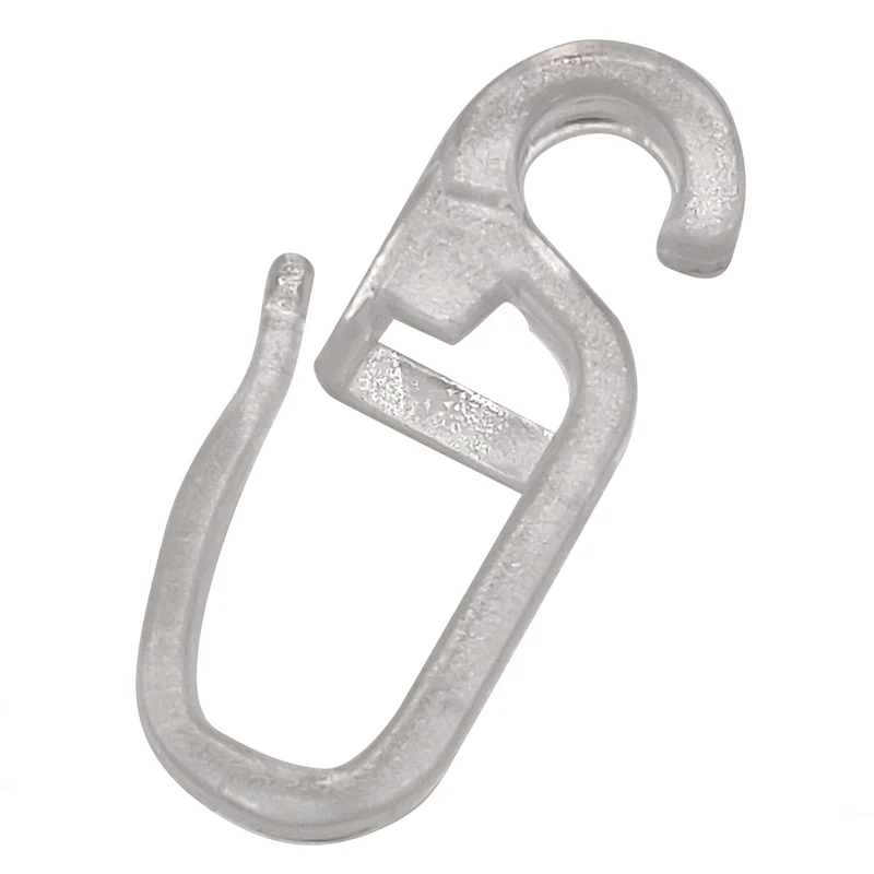 100 Überklipshaken 5mm glasklar - Faltenlegehaken für Gardinenringe