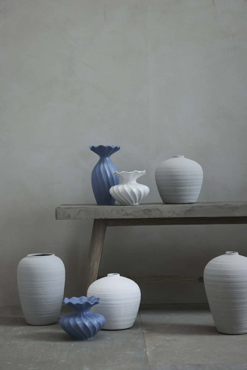 Susille Vase 14 cm. weiss