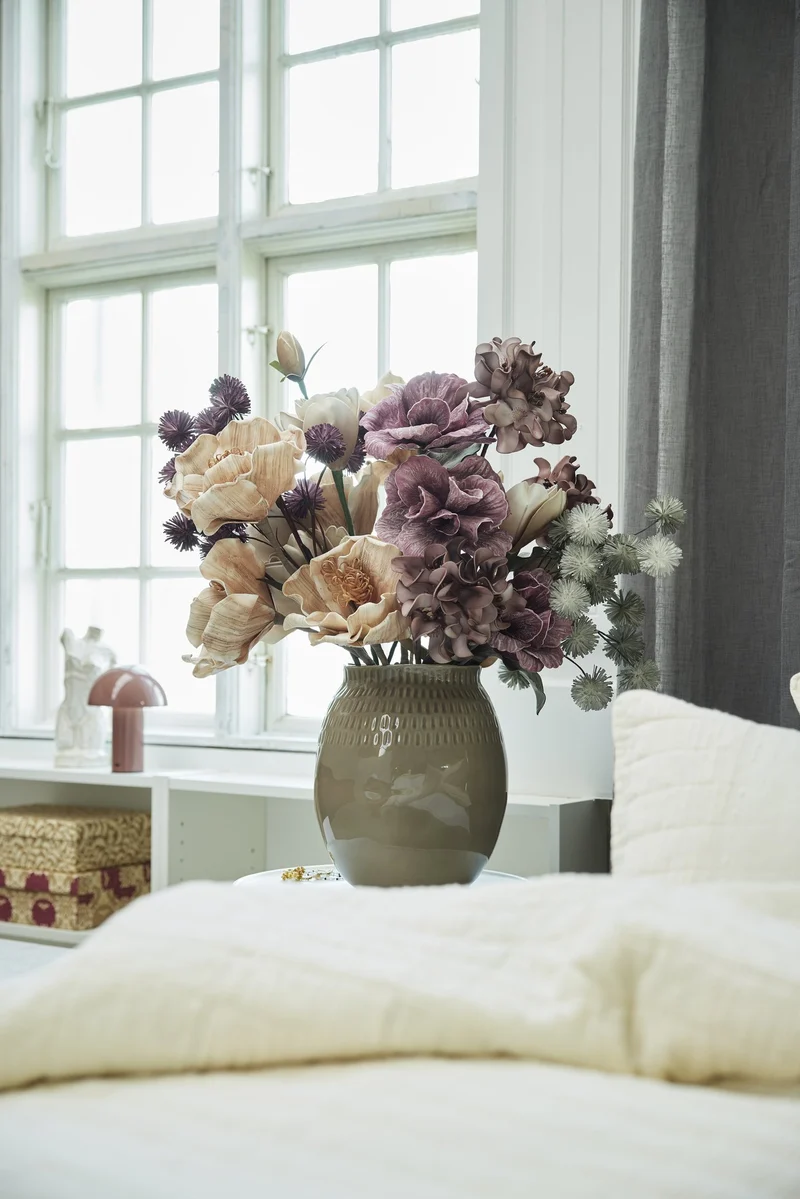 Talia Vase leinen D26 H29,5