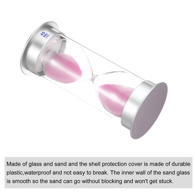 Sand Timer, Sandy Clock with Plastic Cover Count Down Sand Glass for Kitchen, Party