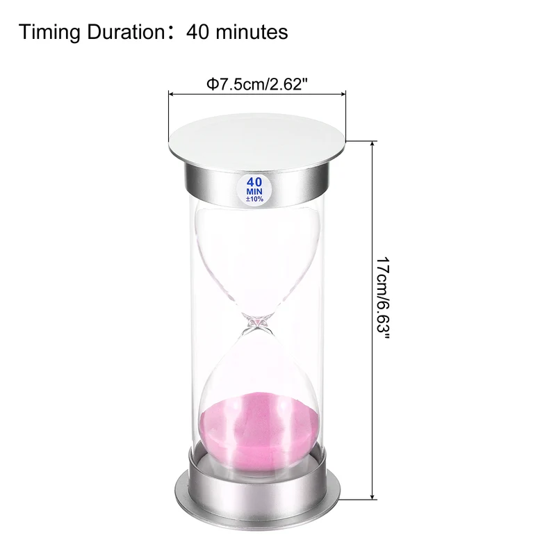 Sand Timer, Sandy Clock with Plastic Cover Count Down Sand Glass for Kitchen, Party