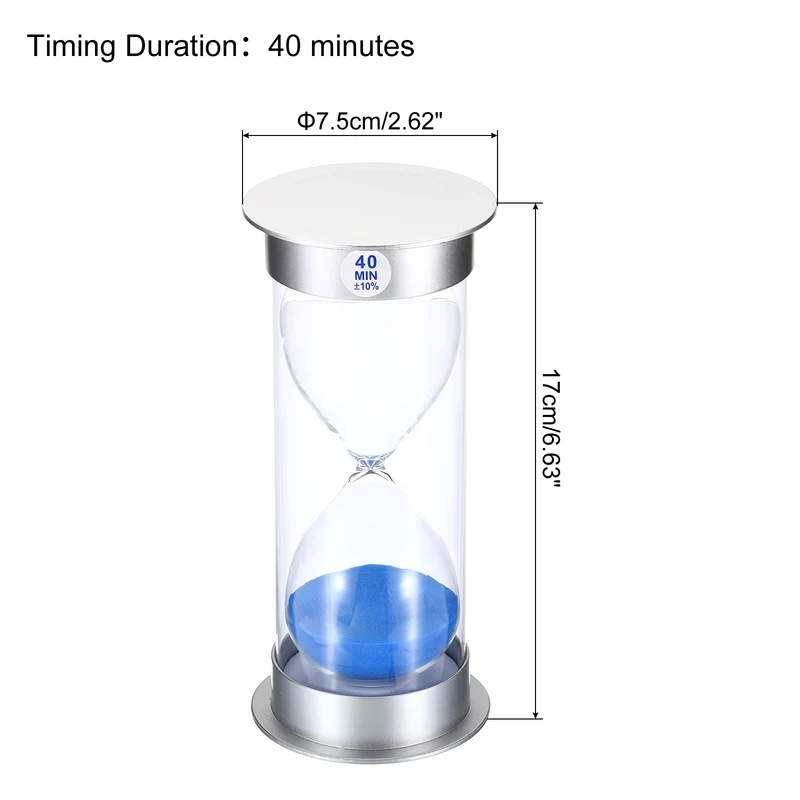 Sand Timer, Sandy Clock with Plastic Cover Count Down Sand Glass for Kitchen, Party