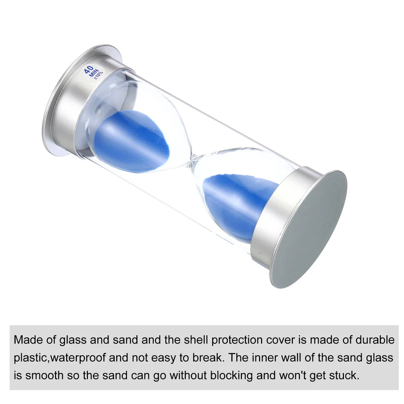 Sand Timer, Sandy Clock with Plastic Cover Count Down Sand Glass for Kitchen, Party