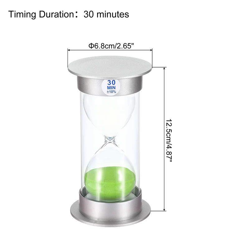 Sand Timer, Sandy Clock with Plastic Cover Count Down Sand Glass