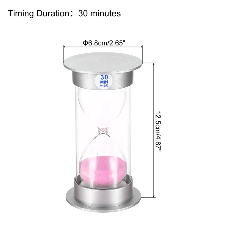 Sand Timer, Sandy Clock with Plastic Cover Count Down Sand Glass