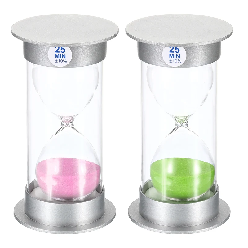 Sand Timer, Sandy Clock with Plastic Cover Count Down Sand Glass for Games