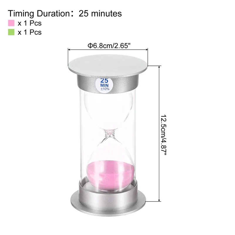 Sand Timer, Sandy Clock with Plastic Cover Count Down Sand Glass for Games