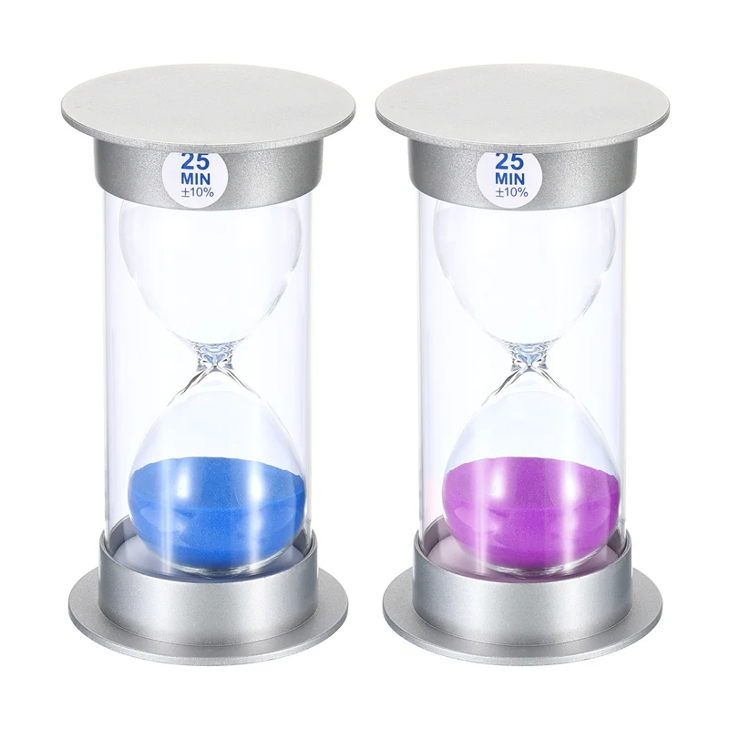 Sand Timer, Sandy Clock with Plastic Cover Count Down Sand Glass for Games
