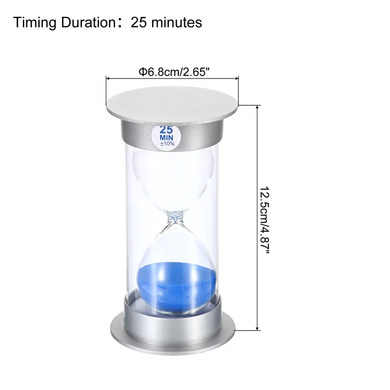 Sand Timer, Sandy Clock with Plastic Cover Count Down Sand Glass for Games, Kitchen