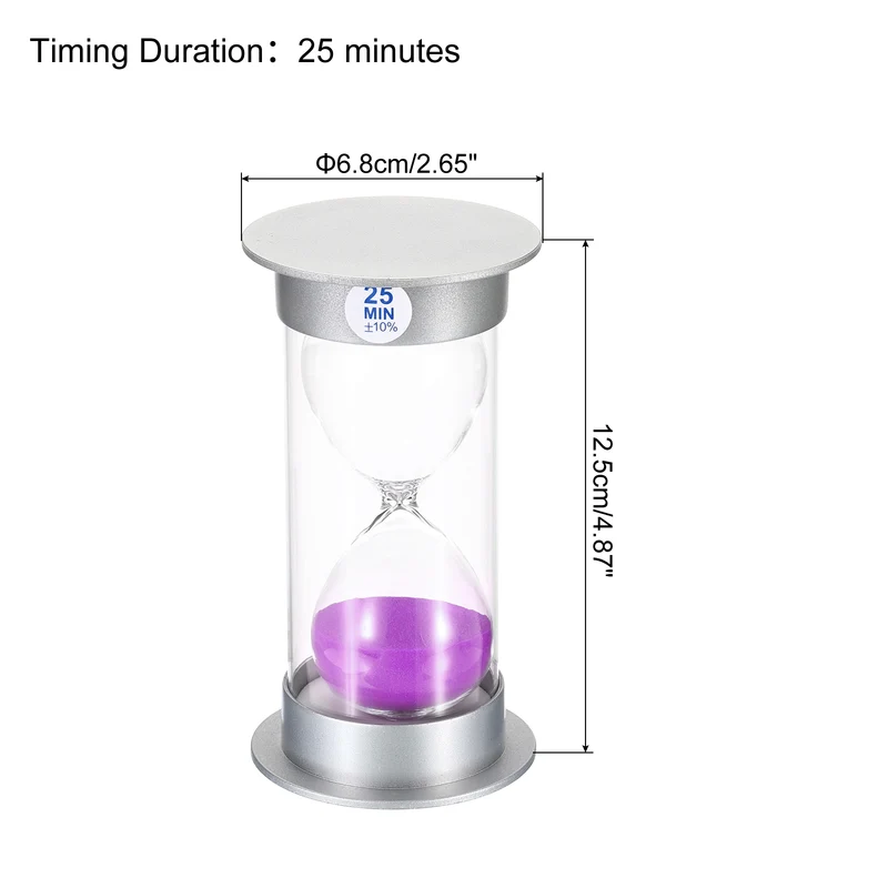 Sand Timer, Sandy Clock with Plastic Cover Count Down Sand Glass for Games, Kitchen