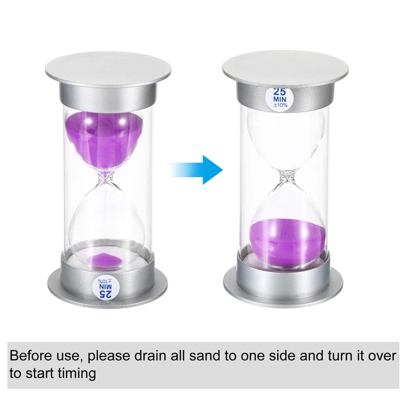 Sand Timer, Sandy Clock with Plastic Cover Count Down Sand Glass for Games, Kitchen