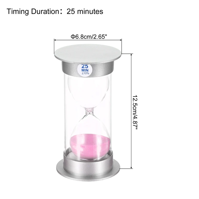 Sand Timer, Sandy Clock with Plastic Cover Count Down Sand Glass for Games, Kitchen