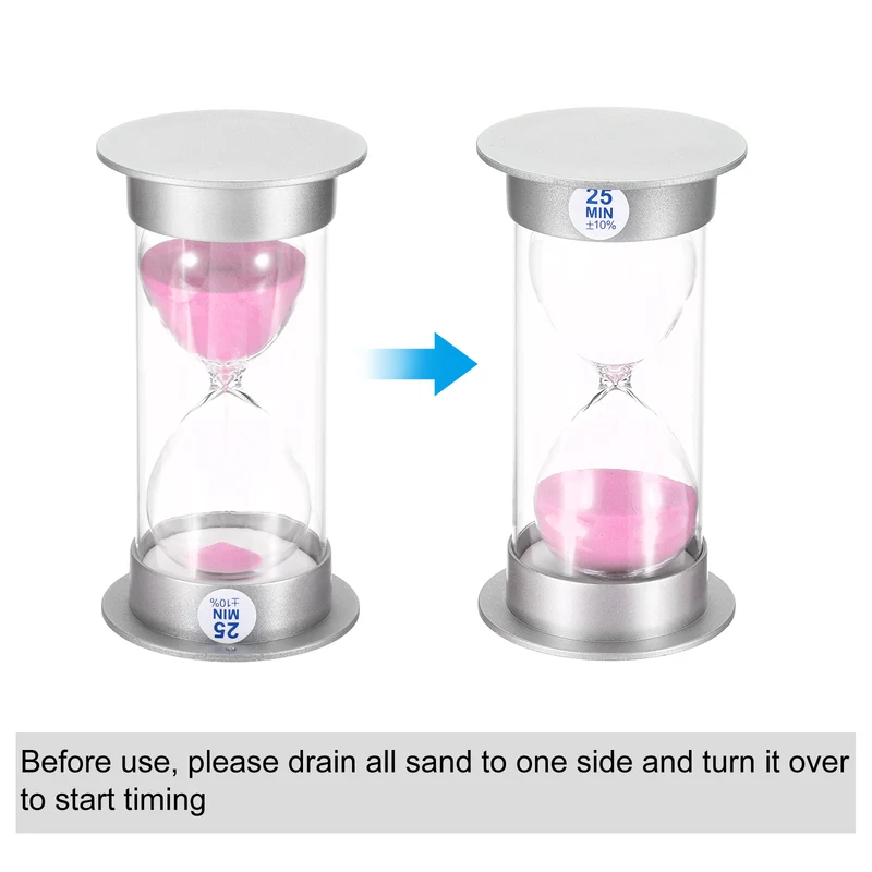 Sand Timer, Sandy Clock with Plastic Cover Count Down Sand Glass for Games, Kitchen