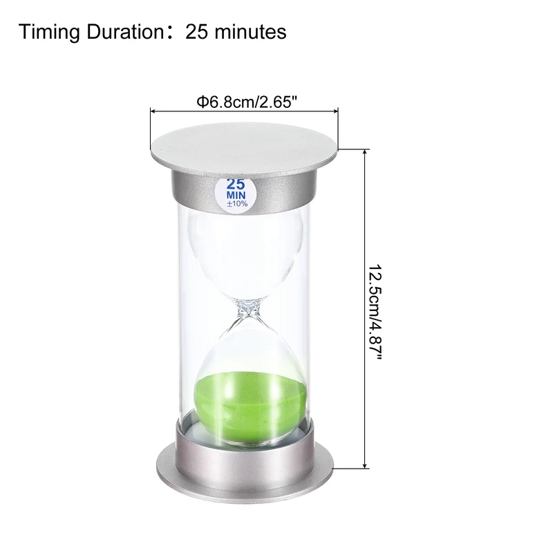 Sand Timer, Sandy Clock with Plastic Cover Count Down Sand Glass for Games, Kitchen