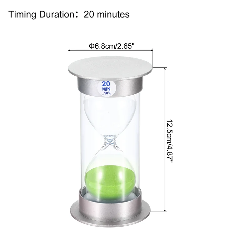 Sand Timer, Sandy Clock with Plastic Cover Count Down Sand Glass for Games, Kitchen, Party